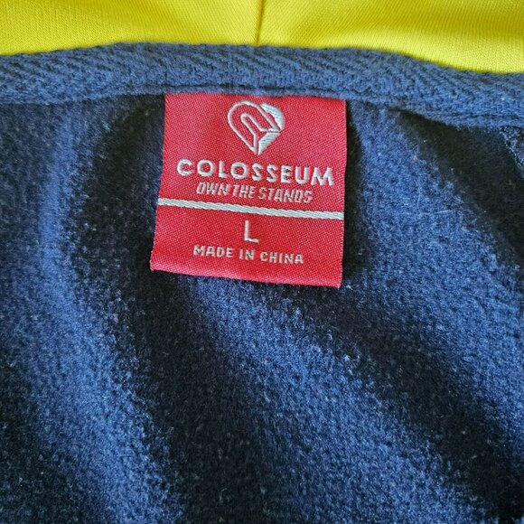 University Of Michigan Wolverines 1/2 Zip Pullover Running Hoodie Sweatshirt L - Picture 6 of 15